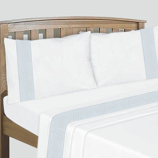 Sábanas Bordadas 144H Shine Collection Queen Gris Plata